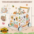 Wooden Baby Walker Activity Center 16-in-1 Montessori Toy 12  Months