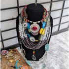 3lb Mixed Jewelry Lot Bulk Necklaces Earrings Bracelets Boho Statement Crafting