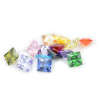 50pcs 2x2mm 15x15mm Square Colors Loose Cubic Zirconia Aaaaa Cz Stone Gemstone