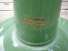 Goodrich 18  X 11 Porcelain Industrial Green Barn Gas Station Light Shade 1940s