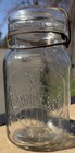 Rare Princess Fruit Canning Jar Quart Clear Gorgeous