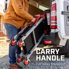 Crescent F3scbl Siterunner 3 Shelf Heavy Duty Folding Jobsite Cart 300-lb