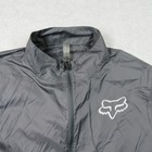 Fox Wind Attack Jacket Mens Medium Gray Mtb Full Zip Ripstop Superlight Packable