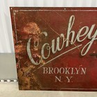 Antique Nautical Salvage Metal Sign - Cowhey Marine Brooklyn Ny Est  1862 1950   s