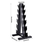 6 Tier Dumbbell Rack A-frame Barbell Storage Stand For Home Gym 500lb Capacity