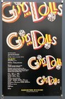 Guys And Dolls  Vintage Original Window Card Poster 1992  Martin Beck Theatre