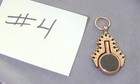 Ornate 10k Bloodstone Carnelian Pocket Watch Key Winder Spinner Fob Pendant