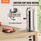 Vevor Sausage Stuffer 5lbs 3l Capacity Homemade Sausage Maker Stainless Steel