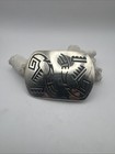 Vintage Rosco Scott Navajo Sterling Overlay Belt Buckle Native American 46g