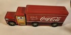 Coca Cola Three Compartments Tin Delivery Truck Tractor Trailer Working Wheels