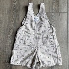 Vtg Baby B   gosh  Oshkosh Shorts Overalls 24 Months  Bugs frogs khaki Color Rare