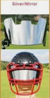 Silver Chrome Mirror Full Size Football Helmet Visor Eye Shield With Quick Clips