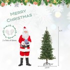 6 Ft Artificial Christmas Tree W  370 Branch   Needles 22 Pinecones   200 Lights