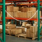 100 Foot 1 5  White Plastic Safety Chain Barrier For Parking Event Crowd Control