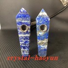 Natural Quartz Smoking Pipe Crystal Point Wand Stone Rock Obelisk Healing 1pc