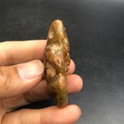 Old China Hongshan Culture Hetian Jade Hand-carved Sun God Amulet Pendant  762