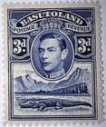 Travelstamps  1938 Basutoland Stamps Sg 22 - 3d Kgvi   Crocodile Mint Mogh