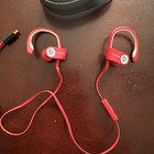 Beats By Dr  Dre Powerbeats2 Red Bluetooth Ear-hook Earbuds W  Case Wireless
