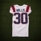 2024 David Wallis Game Worn Used New England Patriots Jersey - Randolph   macon