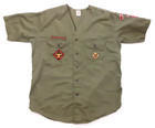 Vtg Boy Scouts Of America Bsa Shirt With Chest And Shoulder Patches Size Large