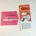 Vintage 50s Gulf Marine Oil Gasoline Boat Foldout Brochures Booklet Advertising