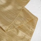 Gold 120  Accordion Crinkle Taffeta Round Tablecloth Wedding Party Decorations