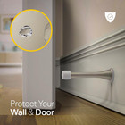 Door Stoppers For Wall     Spring Door Stopper With Rubber Tip     3-1 4      Pack Of