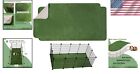 Natural Grass Green Guinea Pig Cage Liner 56x28 - Machine Washable 2 Pack