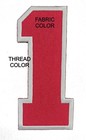 Numbers College Varsity Letterman Embroidered Iron On Patch Customize Colors