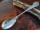 Coin Siver Knowles   Ladd Charade Pattern Stippled Bc Bowl Serving Spoon