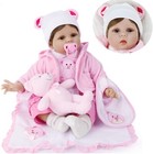 22  Reborn Dolls Baby Handmade Realistic Vinyl Silicone Soft Newborn Doll Gifts