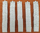 White Vinyl Sterling Silver Upper Punch Earring Jewelry Display Holder 100 Pcs