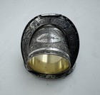 James Tufts Victorian Figural Antique Silver Plate Horseshoe Napkin Ring Bonheur