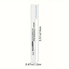 3 Pcs White Waterproof Permanent Paint Marker Pens For Metal Wood Fabric