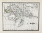 1845  Australia - New Holland -  Map  Original  Vuillemin  10x7 5  New Zealand