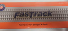 Lionel Fastrack 10 Inch Straight 4-pack - New In Box