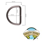 Country Brook Design   1 1 2 Inch Gunmetal Heavy Welded D-rings  10 Pack