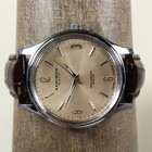 Akribos Xxiv Men Ak539br Dress Brown Leather Quartz Analog 40mm Watch 7 3 4 
