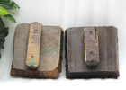 Vintage Wooden Printing Blocks Hand Carved Textile Fabric Stamps D  cor - 15441