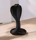 Rare Ancient Egyptian Antiquities Black Statue Large Of Cobra Snake Wadjet Bc