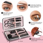 Exquisite 8-in-1 Eyebrow Kit For Women   Men     Luxury Pack Of 8  Black