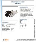 12 Pairs Liberty Safety F4920sd Cut Resistant Gloves -cut Level A4 Small