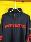 Nfl Team Apparel Men s 2xl New England Patriots Polyester Jacket Navy Full Zip
