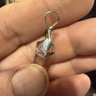 Estate Find Vint Natural Silver Wrap Citrine Quartz Gemstone Pendant Bin 5b Bg C