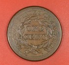 1857  l d  Braided Hair Large Cent  bu 