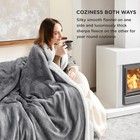 Soft Sherpa Fleece Throw Blanket 50x60     Reversible  Cozy  All-season Warmth