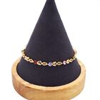 18k Layered Real Gold Filled Colors Stones Bracelet 7 5 