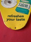 1950s Salem Cigarettes Metal Triangle Thermometer Sign - Genuine    Works