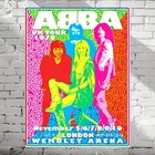 Abba 1979 Uk Tour London Wembley Concert Poster Art 12x16 Agnetha Vintage