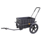 Xspec 2-in-1 Bike Cargo Trailer Pushcart With Tow Hitch And Removable Handlebar